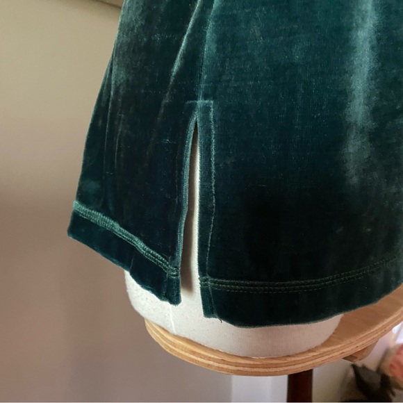 🦚Vintage green velour shacket - Picture 5 of 7